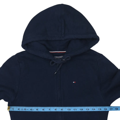 Womens UK Size S Tommy Hilfiger Blue Full Zip Hoodie