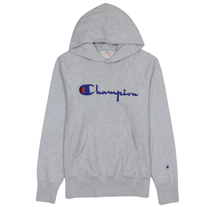 Champion Men's Grey Reverse Weave Pullover Hoodie Large