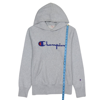 Champion Men's Grey Reverse Weave Pullover Hoodie Large