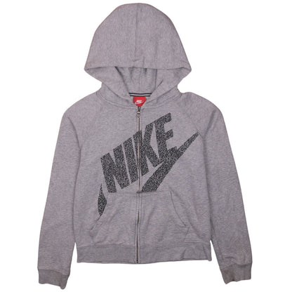 Womens UK Size XS Nike Grey Full Zip Hoodie