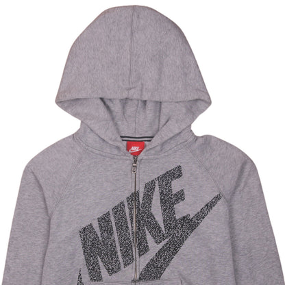 Womens UK Size XS Nike Grey Full Zip Hoodie