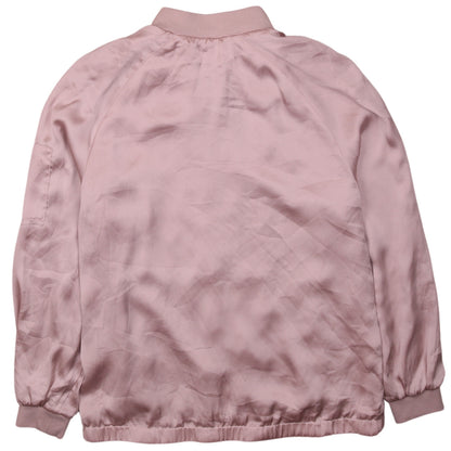 Womens UK Size 10 H&M Pink Bomber Jacket