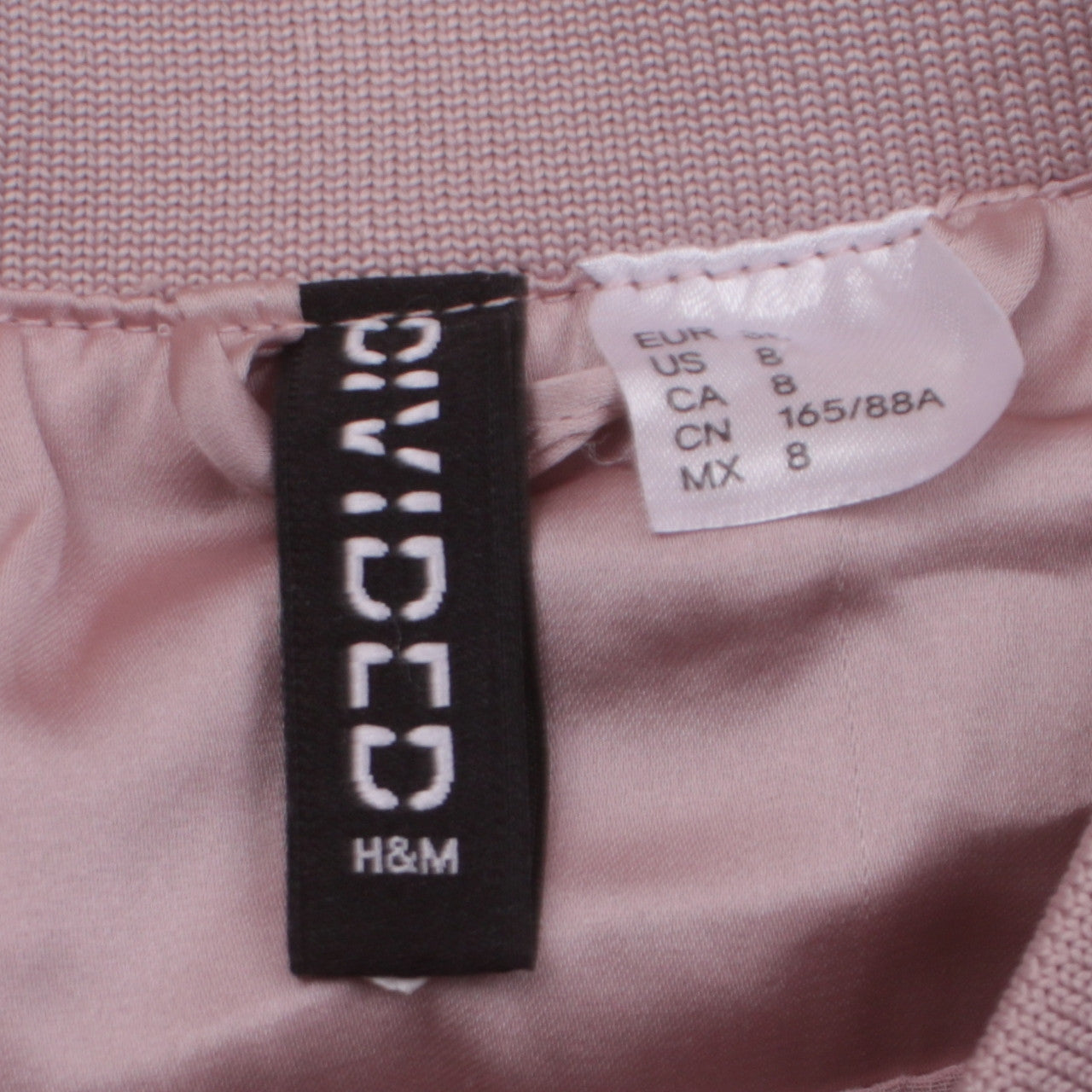 Womens UK Size 10 H&M Pink Bomber Jacket