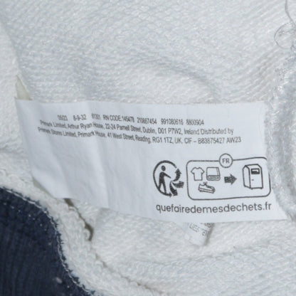 Womens UK Size M Primark White Pullover Sweatshirt