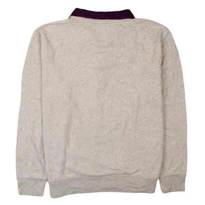 Mens UK Size XL Nautica Grey 1/4 Zip Sweatshirt
