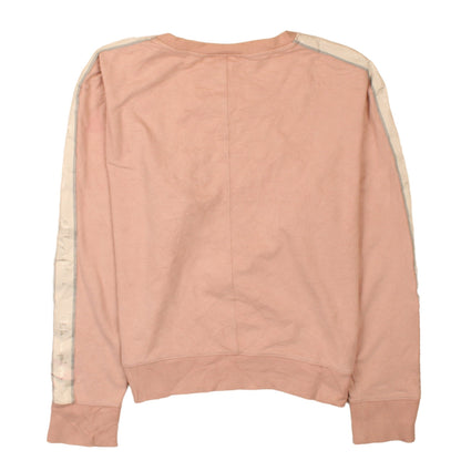 Champion Women Pink Crew Neck Pullover Sweatshirt M Logo Casual