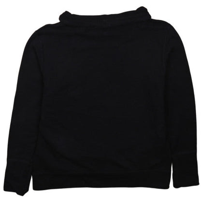 Puma Women Black Size 14 Pullover Hoodie Sweatshirt Logo Print
