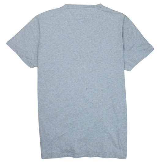 Tommy Hilfiger Men's Grey V-Neck Cotton T-Shirt XL