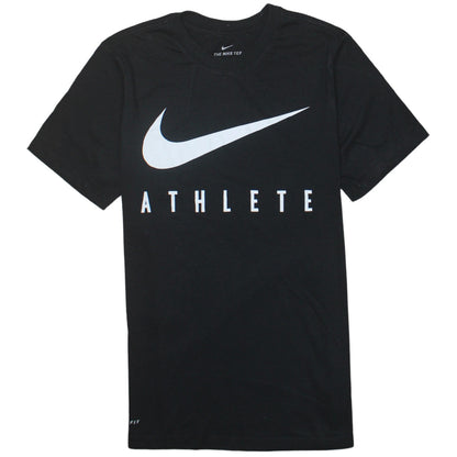 Nike Men's Black Dri-Fit Athlete Graphic Sports T-Shirt Size S