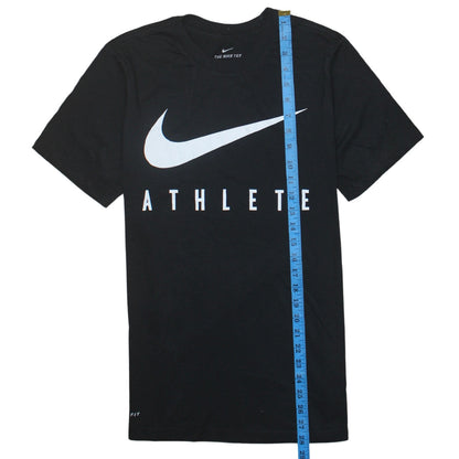 Nike Men's Black Dri-Fit Athlete Graphic Sports T-Shirt Size S