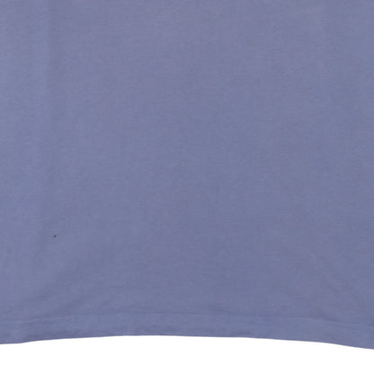 adidas Men's Purple Logo Crew Neck Cotton T-Shirt Size L