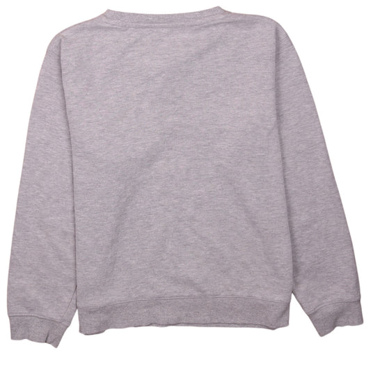 Champion Womens Grey Large Pullover Sweatshirt Crew Neck Logo