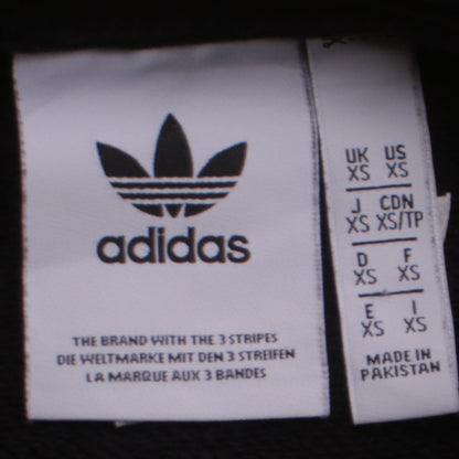 Adidas Mens Black XS Crew Neck Pullover Sweatshirt Cotton Blend