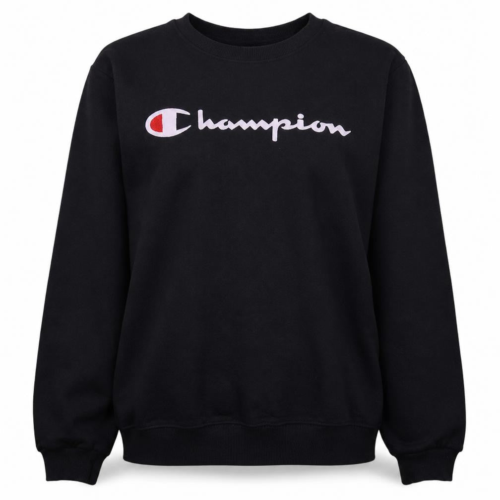 Champion Women's Black Large Crew Neck Pullover Sweatshirt