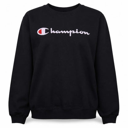 Champion Women's Black Large Crew Neck Pullover Sweatshirt