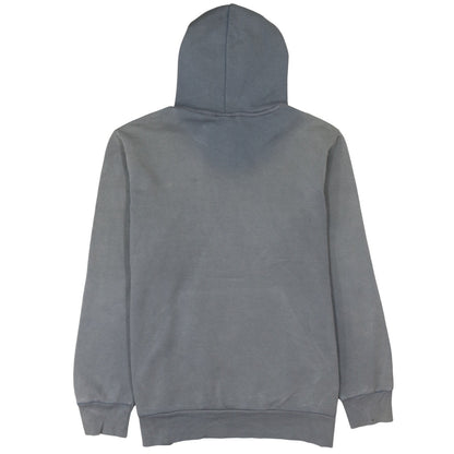Reebok Men's Grey Pullover Hoodie L Sports Logo Fleece Sweatshirt