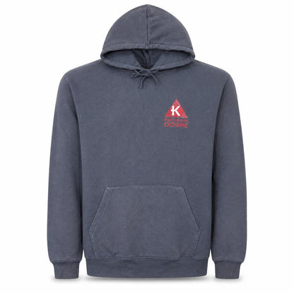 Russell Men’s Grey Pullover Hoodie L Embroidered Logo Fleece