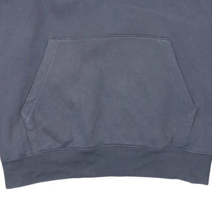 Russell Men’s Grey Pullover Hoodie L Embroidered Logo Fleece