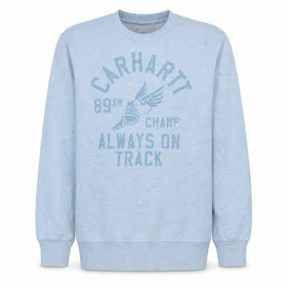 Carhartt Men's Blue Graphic Crew Neck Sweatshirt Size S