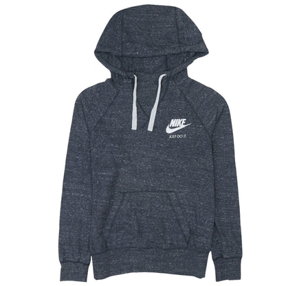 Nike Women’s Dark Grey Medium Pullover Hoodie Just Do It Logo