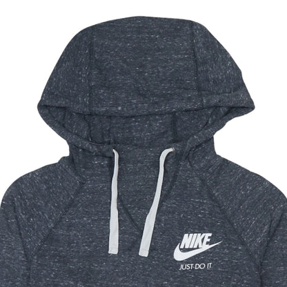 Nike Women’s Dark Grey Medium Pullover Hoodie Just Do It Logo