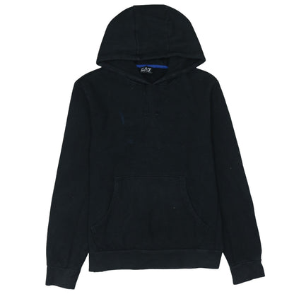 Emporio Armani EA7 Men's Black Medium Pullover Hoodie Sweatshirt