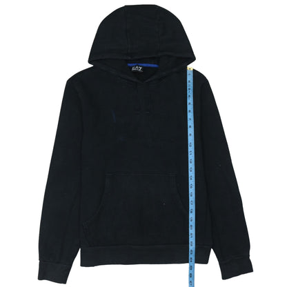 Emporio Armani EA7 Men's Black Medium Pullover Hoodie Sweatshirt