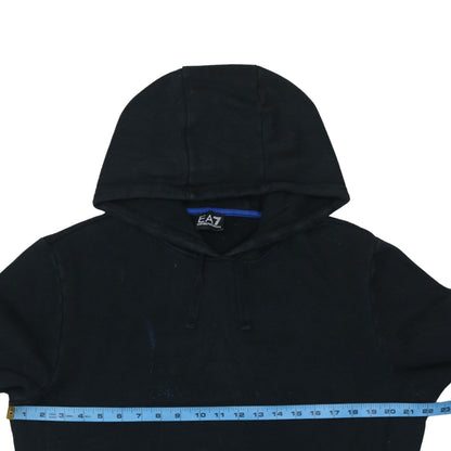 Emporio Armani EA7 Men's Black Medium Pullover Hoodie Sweatshirt