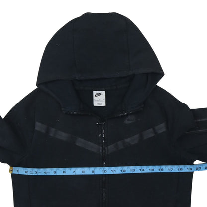 Nike Boys Black Full Zip Hoodie XL 158-170cm Hooded Sweatshirt