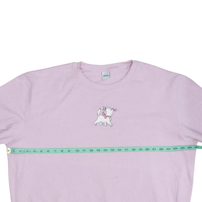 Disney Women Lilac Marie Aristocats Sweatshirt 100% Cotton M