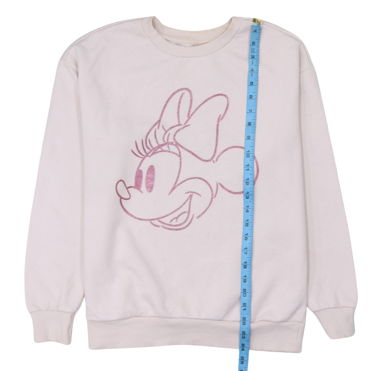 Disney Mickey & Friends at George Women Pink Minnie Sweatshirt Size S 8-10