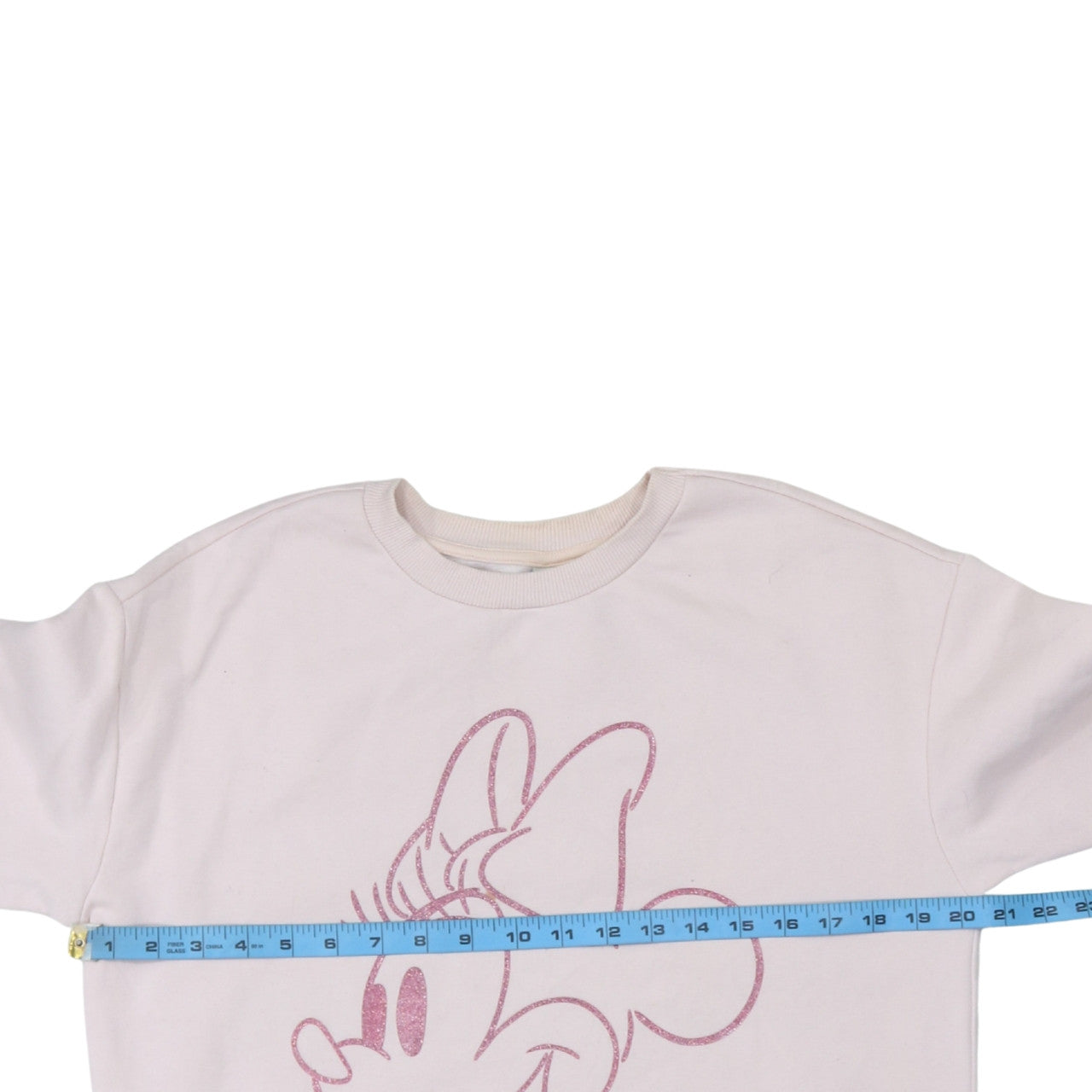 Disney Mickey & Friends at George Women Pink Minnie Sweatshirt Size S 8-10