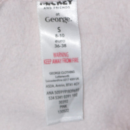 Disney Mickey & Friends at George Women Pink Minnie Sweatshirt Size S 8-10