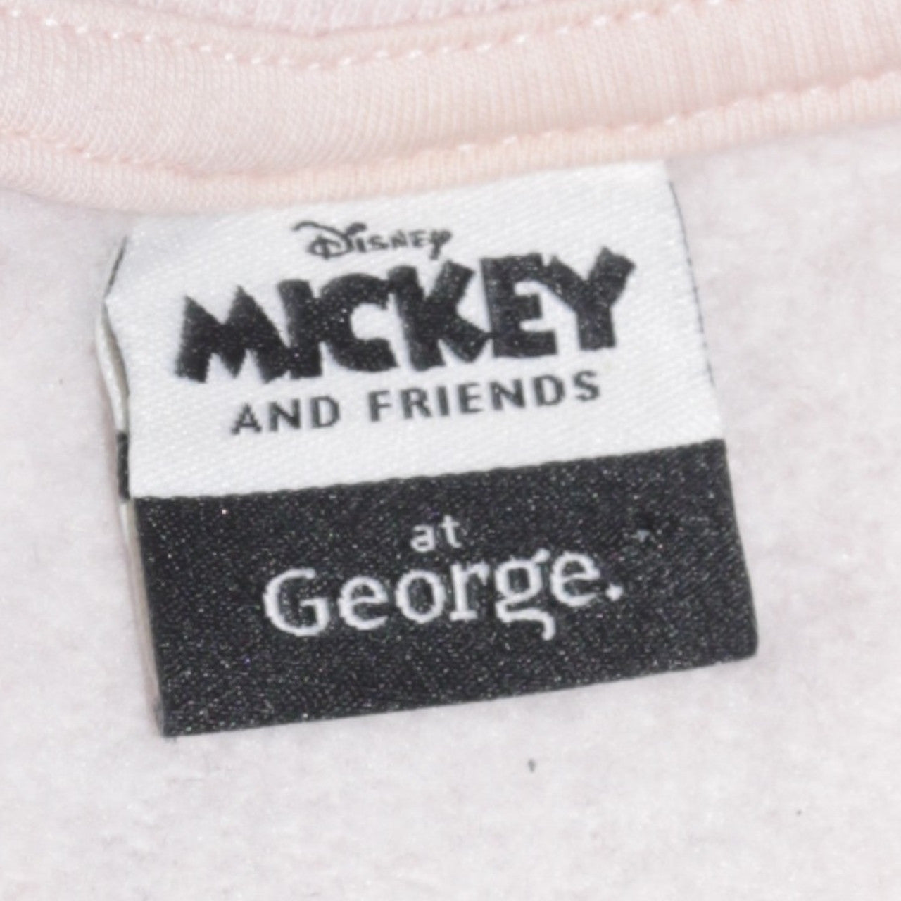 Disney Mickey & Friends at George Women Pink Minnie Sweatshirt Size S 8-10