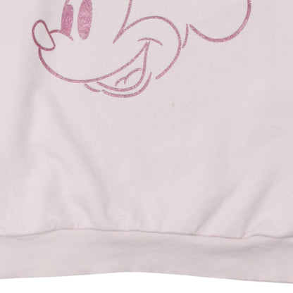 Disney Mickey & Friends at George Women Pink Minnie Sweatshirt Size S 8-10