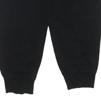 Puma Women Black L Sweatpants Elastic Waist Fleece Joggers