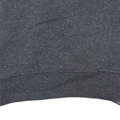 The North Face Men's Grey Pullover Hoodie Small Logo Outdoor Sweatshirt