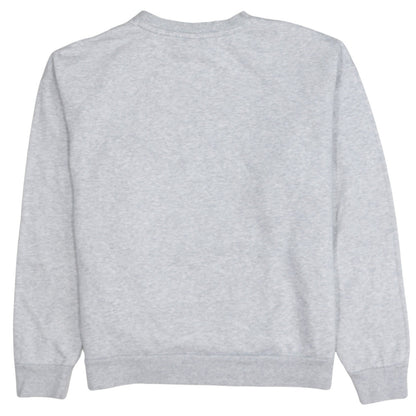 Puma Women's Grey Logo Crew Neck Pullover Sweatshirt Size L