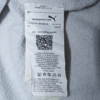 Puma Women's Grey Logo Crew Neck Pullover Sweatshirt Size L
