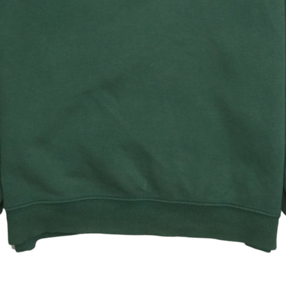 H&M Men's Green Relaxed Fit Cotton Blend Crew Neck Sweatshirt Size M