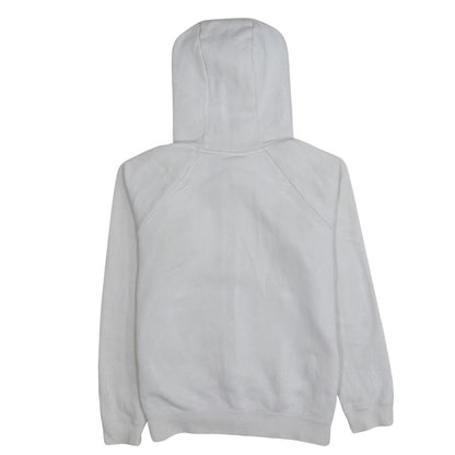 Nike Boys White Full Zip Hoodie Size S Cotton Blend Lined Sweatshirt