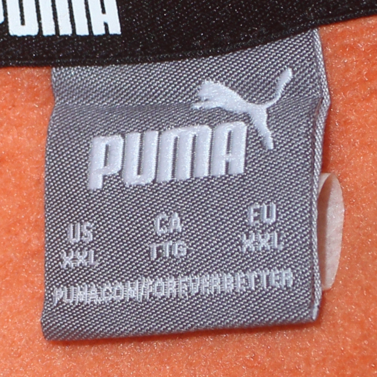 Puma Mens Orange 2XL Pullover Hoodie Sweatshirt Logo Sportswear
