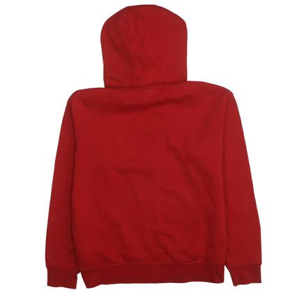 Disney Women's Red Mickey Mouse Hooded Pullover Sweatshirt Size S