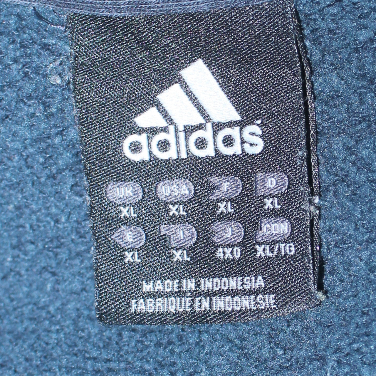 Adidas Men's Blue XL Pullover Hoodie Fleece Sportswear