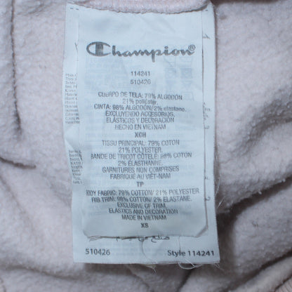 Champion Women's Beige XS Pullover Hoodie Sweatshirt Cotton Blend
