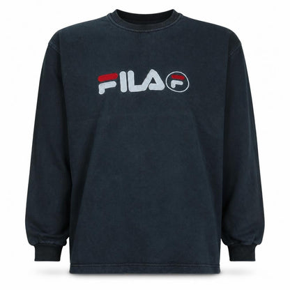 Mens UK Size 2XL FILA Black Pullover Sweatshirt