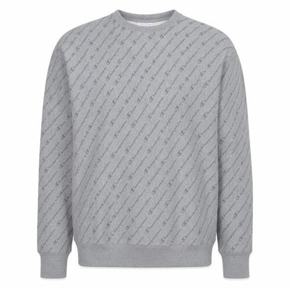 Champion Men's Grey Reverse Weave Logo Pullover Sweatshirt Size L