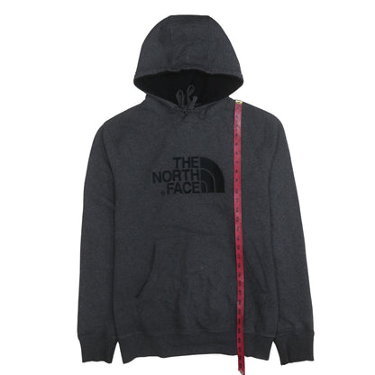 The North Face Men's Grey Pullover Hoodie L Regular Fit Fleece