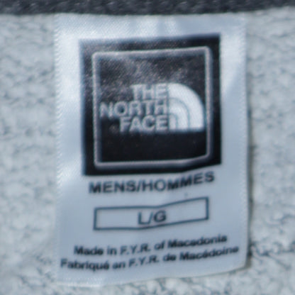 The North Face Men's Grey Pullover Hoodie L Regular Fit Fleece