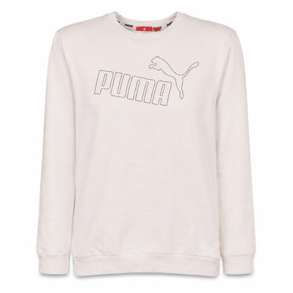 Puma Women Ivory Crew Neck Pullover Sweatshirt Size 16